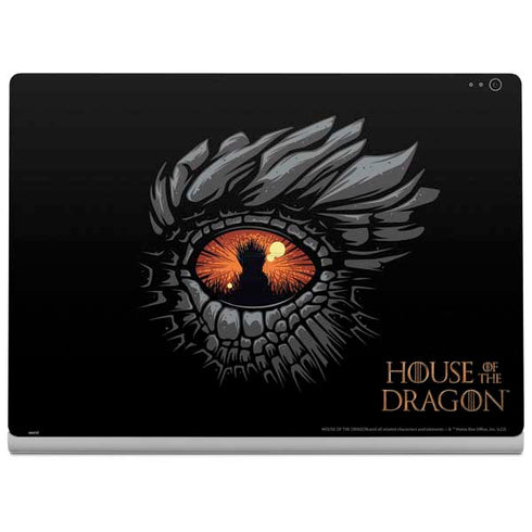 HBO House of the Dragon Burning Dragon Surface Book 2 13.5in Skin
